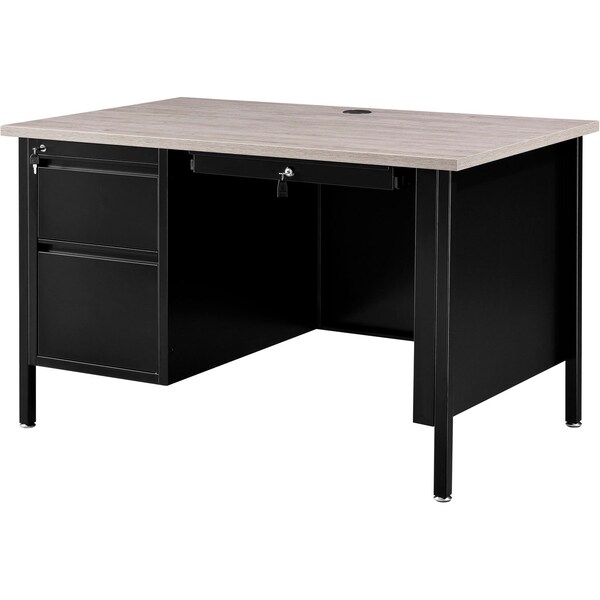 Interion By Global Industrial Teacher's Desk, 30 in D X 30-1/2 in H, 48 in W X 695631GY - main